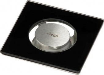 Дизайн-решетка Viega RS5 90мм 617141 черное ударопрочное стекло