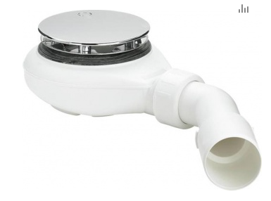 Сифон Tempoplex для душевого поддона с отводом 45 град. VIEGA 40/50мм 634100