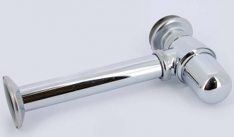 Сифон бутылочный с универсальным отводом и пробкой хромированный VIEGA 102845