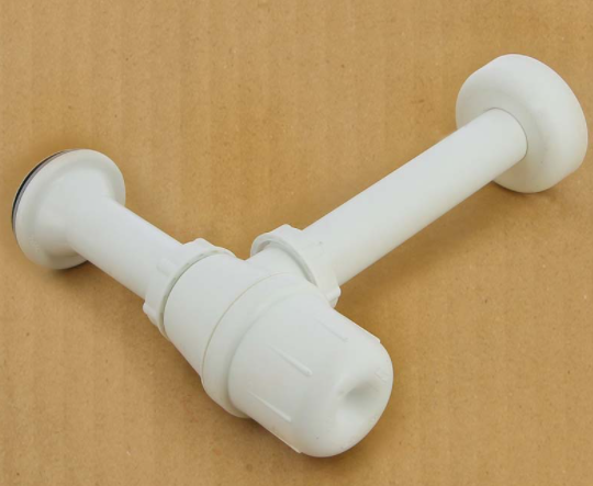 Сифон бутылочный с горизонтальным отводом, пробкой и прокладкой, пластик VIEGA 32мм 103927