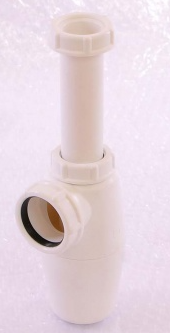 Сифон бутылочный без отвода, без розетки пластиковый VIEGA 1"1/4х40