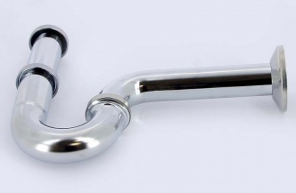 Сифон трубный c горизонтальным отводом хромированный VIEGA