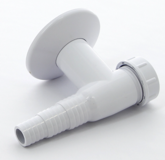 Сифон McAlpine для подключения слива бытовой техники с обр. клап. и отражателем выход D=32 мм белый