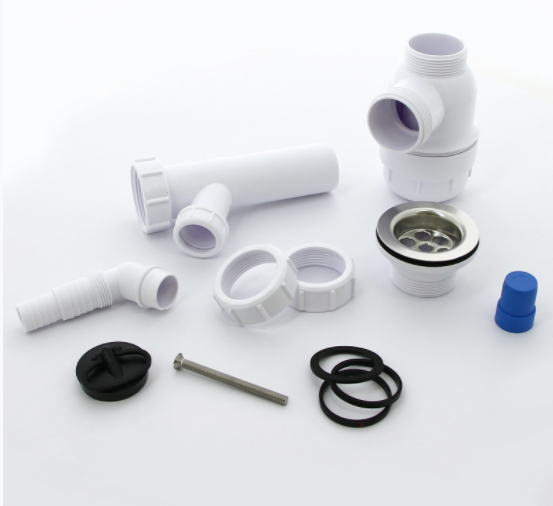 Сифон McAlpine бутылочный 1 1/2"х40 мм с выпуском 70 мм нерж. пробкой адапт. д/сл вых. компресс. D=40 мм