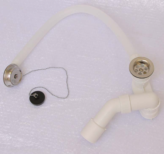 Слив-перелив с сифоном и отводом 45 град. для стандартных ванн 40/50мм VIEGA 311537