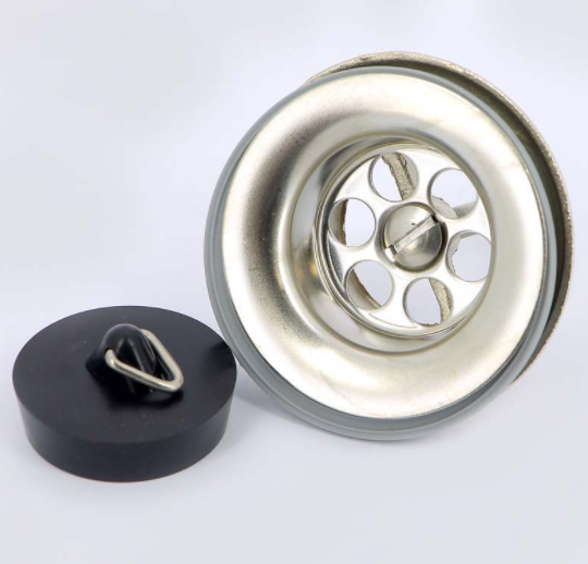 Выпуск из нержавеющей стали полированный с пробкой VIEGA