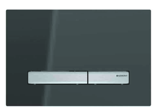 Кнопка смыва Geberit Sigma50 cтекло зеркальное дымчатое