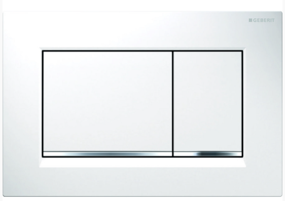 Кнопка смыва Geberit Sigma30 белый, хром