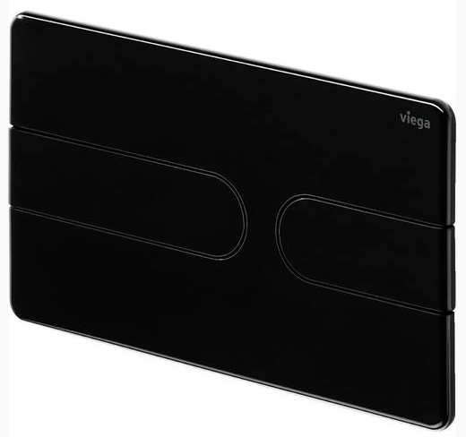 Кнопка смыва Prevista Visign for Style 23 насыщенный черный для смывных бачков Viega пластик