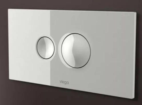Кнопка смыва Visign for Style10 белая Viega пластик