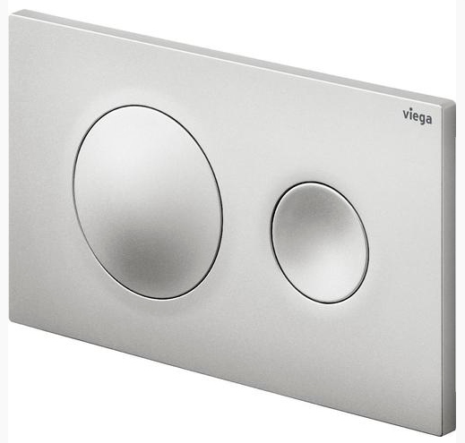 Кнопка смыва Prevista Visign for Style 20 матовый хром для смывных бачков Viega пластик