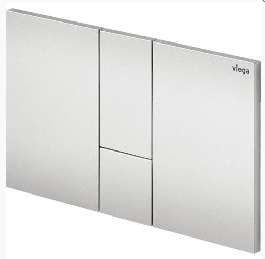 Кнопка смыва Prevista Visign for Style 24 матовый хром для смывных бачков Viega пластик