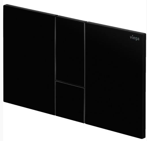 Кнопка смыва Prevista Visign for Style 24 насыщенный черный для смывных бачков Viega пластик