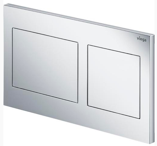 Кнопка смыва Prevista Visign for Style 21 хром для смывных бачков Viega пластик