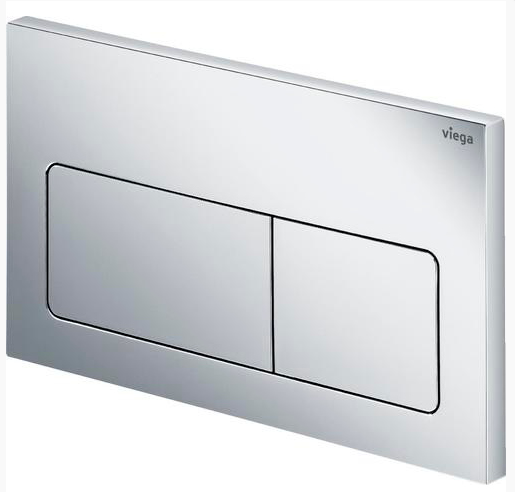 Кнопка смыва Prevista Visign for Life 5 хром для смывных бачков Viega пластик