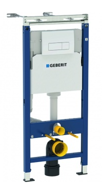 Модуль Geberit Duofix для подвесного унитаза, 112 см, с бачком Delta 12 см, клавиша Delta51, белый