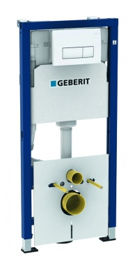 Модуль Geberit Duofix для подвесного унитаза, 112 см, бачок Delta 12 см, звукоиз-ия, клав. Delta51, белый