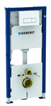 Модуль Geberit Duofix для подвесного унитаза, 112 см, бачок Delta 12 см, звукоиз-ия, клавиша Delta51 хром