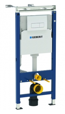 Модуль Geberit Duofix для подвесного унитаза, 112 см, с бачком Delta 12 см, клавиша Delta51, хром