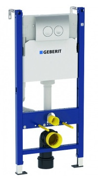 Модуль Geberit Duofix для подвесного унитаза, 112 см, с бачком Delta 12 см, клавиша Delta21 хром