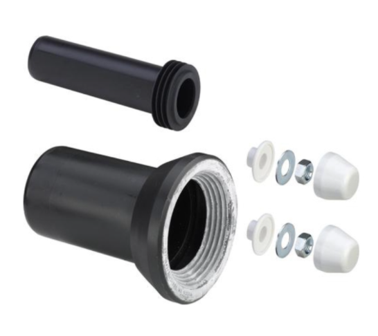 Комплект для унитаза Viega подвесного DN 90 (отвод, патрубок, колпачки)