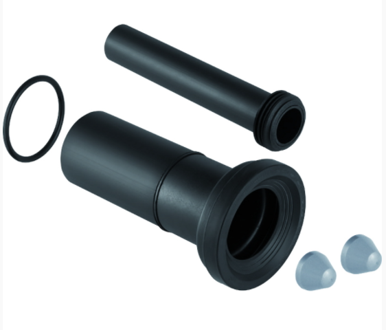 Комплект соединительный Geberit для подвесного унитаза, L 26,5 см, d 90 мм, d1 45 мм, матовый хром