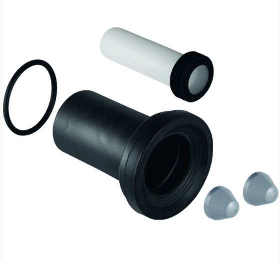 Комплект соединительный Geberit для подв. унитаза, L 18,5 см, d 90 мм, d1 45 мм, матовый хром