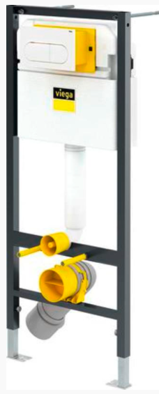 Модуль Prevista Dry для подвесного унитаза 112 см Viega 771973 + 678630 + 773762 белая, не для P Dry Plus!