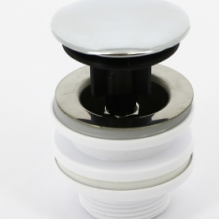 Выпуск McAlpine 60 мм нерж. решетка и пробка-кнопка выход 1 1/4"Н пластик хром уп. пакет