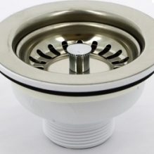 Выпуск McAlpine 113 мм нержавеющая полированная решетка высота 70мм выход 1 1/2"Н хром