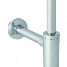 Сифон бутылочный Geberit для умывальника, горизонт. выпуск, d 40мм G 1 1/4", хром