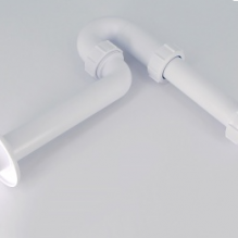 Сифон McAlpine трубный 1 1/4"х32 мм без выпуска с отв. трубой D32 мм и отражателем выход компрессионный D=32 мм