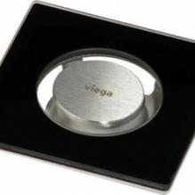 Дизайн-решетка Viega RS5 90мм 617141 черное ударопрочное стекло