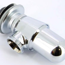 Сифон бутылочный без отвода с пробкой и розеткой хромированный VIEGA