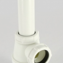 Сифон бутылочный без отвода с пробкой и розеткой, пластик VIEGA