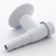 Сифон McAlpine для подключения слива бытовой техники с обр. клап. и отражателем выход D=32 мм белый