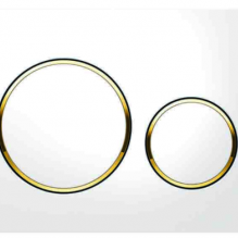 Кнопка смыва Geberit Sigma20 позолота белый