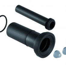 Комплект соединительный Geberit для подвесного унитаза, L 26,5 см, d 90 мм, d1 45 мм, матовый хром