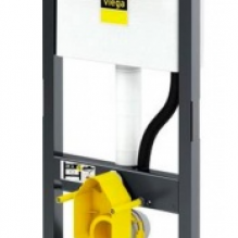 Модуль Prevista Dry для подвесного унитаза 112 см Viega с подкл. унитаза-биде: 771980 + 776619 + 773052 хром